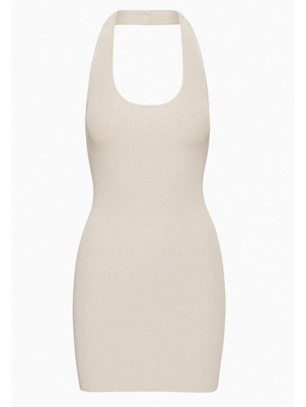 Aritzia Babaton Sculpt Knit Backless Halter Dress - Women Medium NWOT